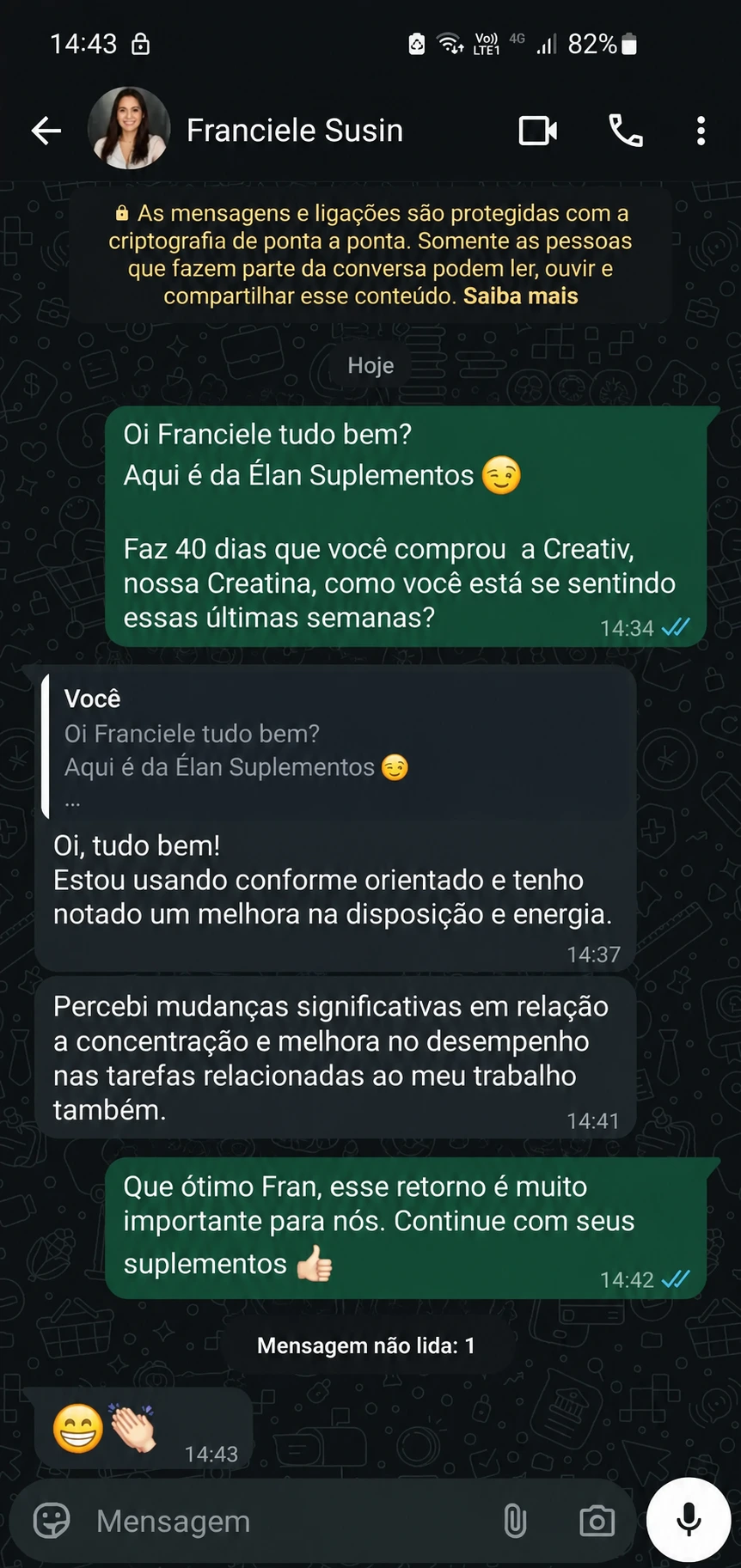 Depoimento cliente Creativ